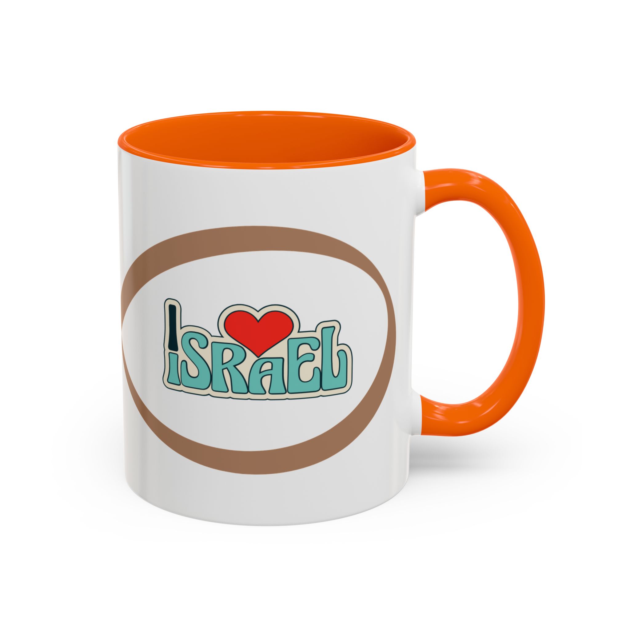love israel coffee mug — heart design accent ceramic mug love israel coffee mug — heart design accent ceramic mug