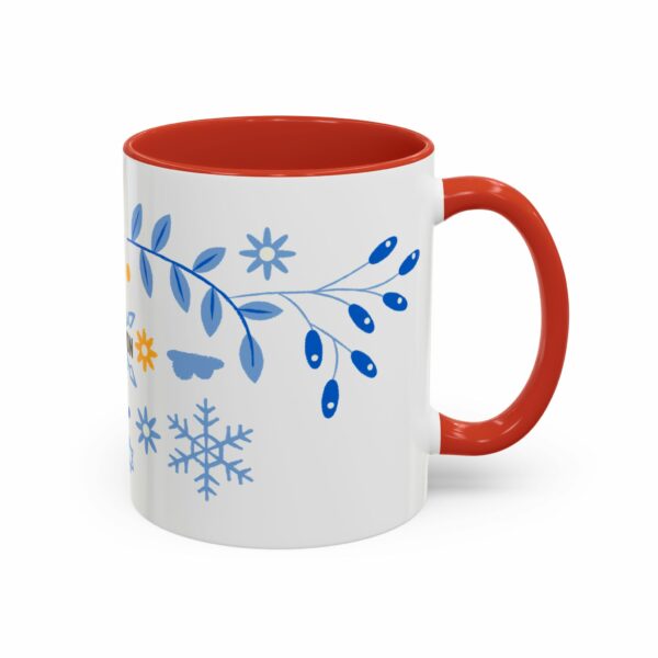 solomon hanukkah coffee mug | blue & gold dreidel and star design
