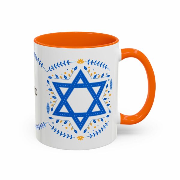 star of david personalized hanukkah mug | accent coffee mug star of david personalized hanukkah mug | accent coffee mug