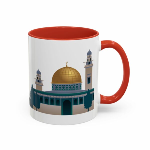 jerusalem accent mug – dome of the rock & camel skyline design