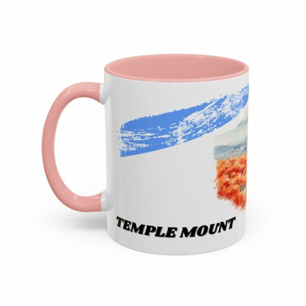 temple mount pagoda mug | japanese autumn scenic coffee mug