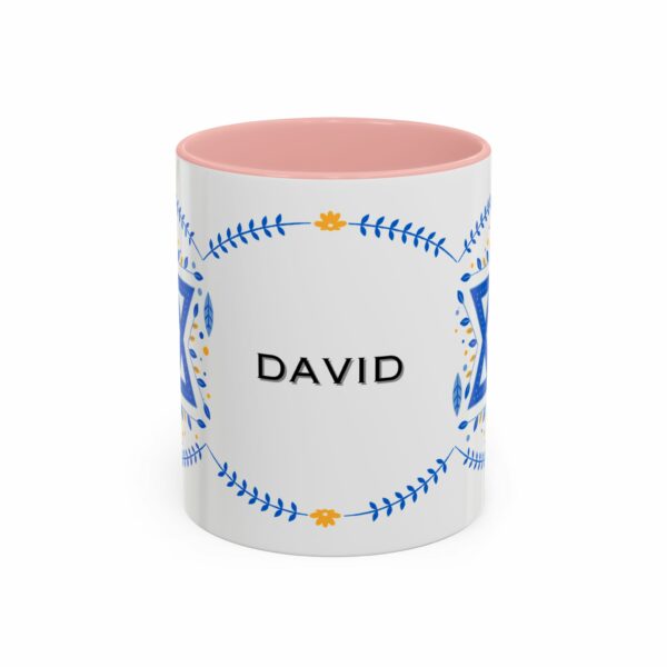 star of david personalized hanukkah mug | accent coffee mug star of david personalized hanukkah mug | accent coffee mug