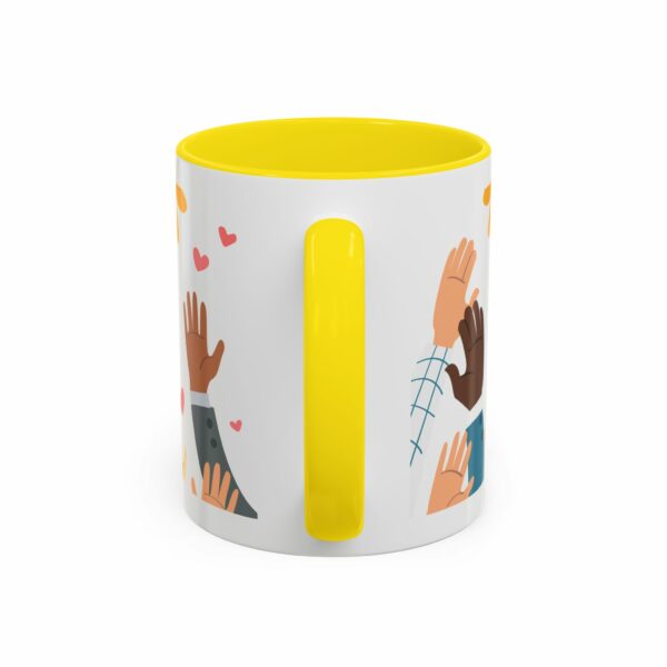 hope israel love accent mug | faith, unity & heart design coffee mug hope israel love accent mug | faith, unity & heart design coffee mug