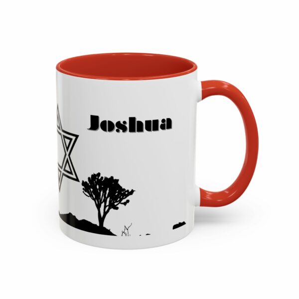 joshua star of david personalized coffee mug | jewish name accent mug joshua star of david personalized coffee mug | jewish name accent mug