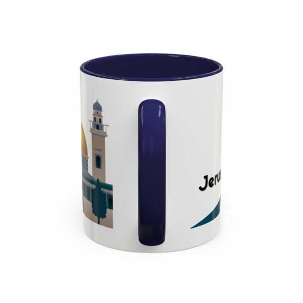 jerusalem accent mug – dome of the rock & camel skyline design