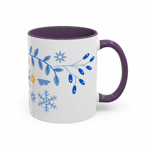solomon hanukkah coffee mug | blue & gold dreidel and star design