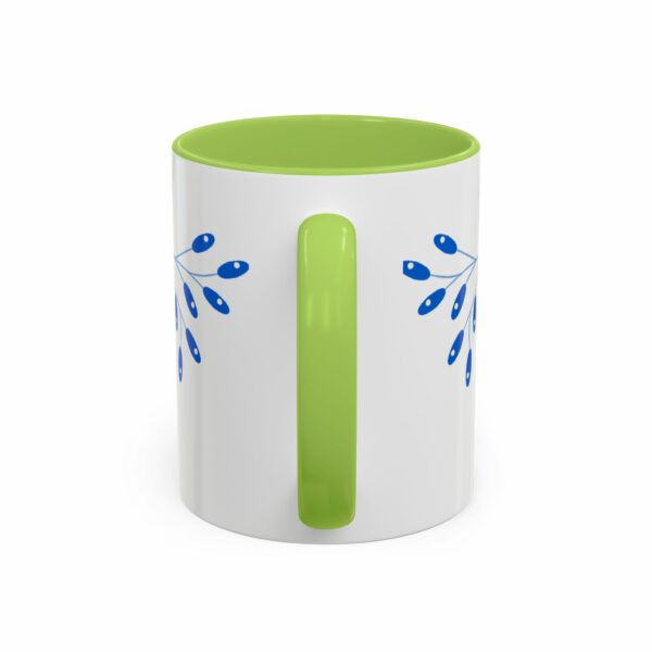 solomon hanukkah coffee mug | blue & gold dreidel and star design