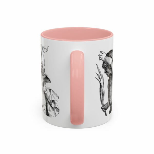 holy city cherub coffee mug | black handled accent mug