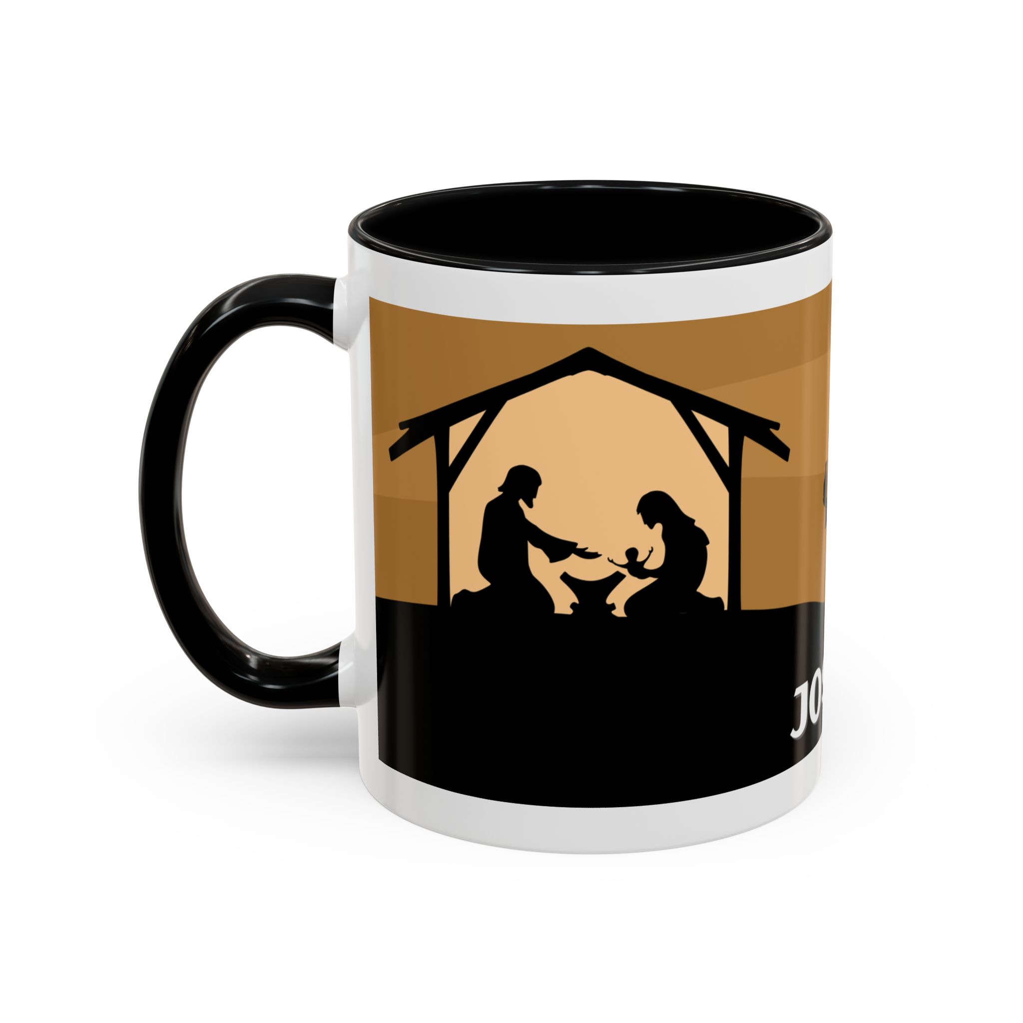 joseph nativity accent coffee mug | silhouette design joseph nativity accent coffee mug | silhouette design
