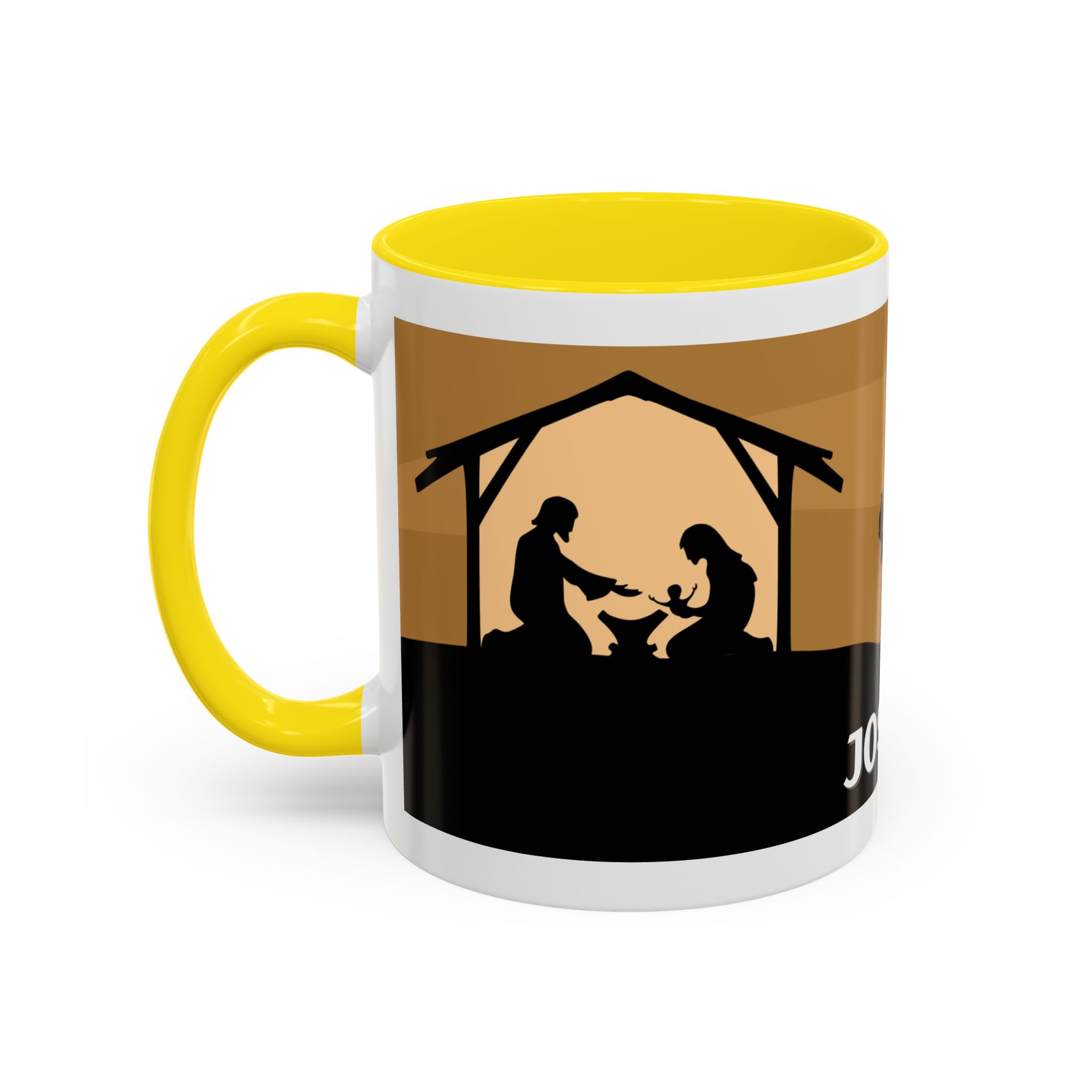 joseph nativity accent coffee mug | silhouette design joseph nativity accent coffee mug | silhouette design