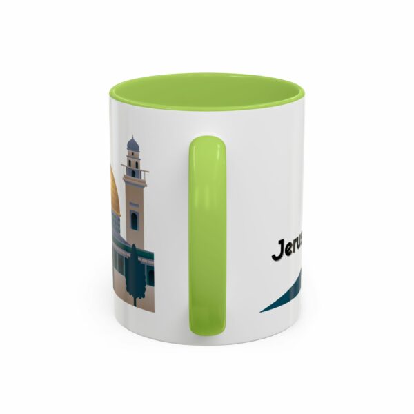 jerusalem accent mug – dome of the rock & camel skyline design