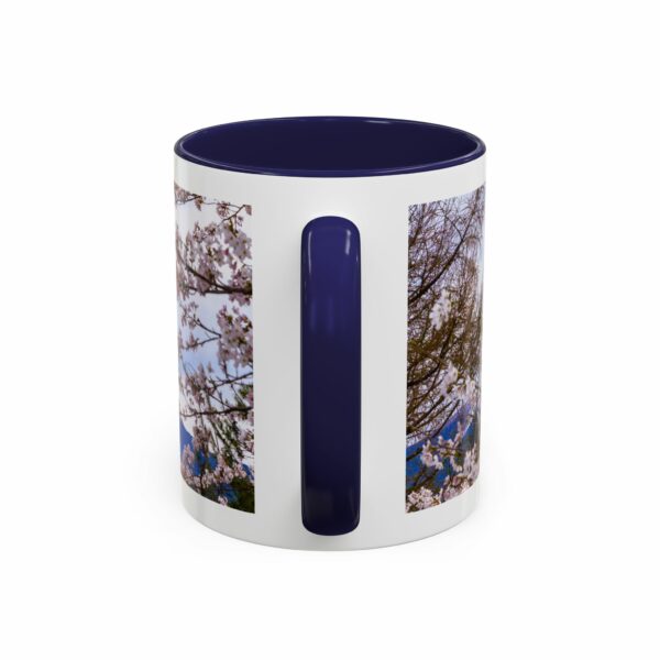 mount of olives scenic cherry blossom accent coffee mug