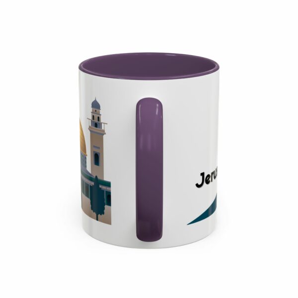 jerusalem accent mug – dome of the rock & camel skyline design