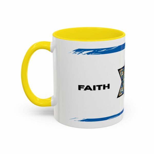 faith judaica coffee mug | star of david blue accent design faith judaica coffee mug | star of david blue accent design
