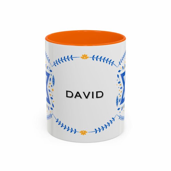 star of david personalized hanukkah mug | accent coffee mug star of david personalized hanukkah mug | accent coffee mug