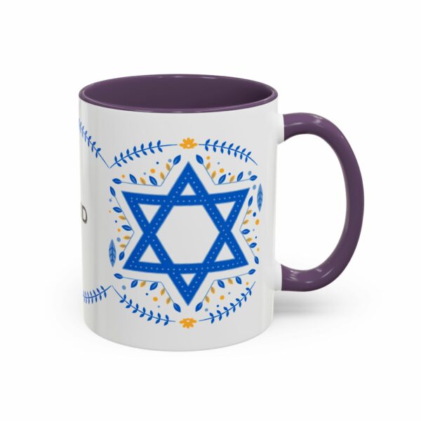 star of david personalized hanukkah mug | accent coffee mug star of david personalized hanukkah mug | accent coffee mug
