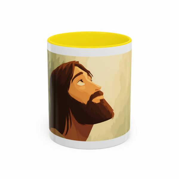 grace in faith coffee mug | jesus portrait christian accent mug
