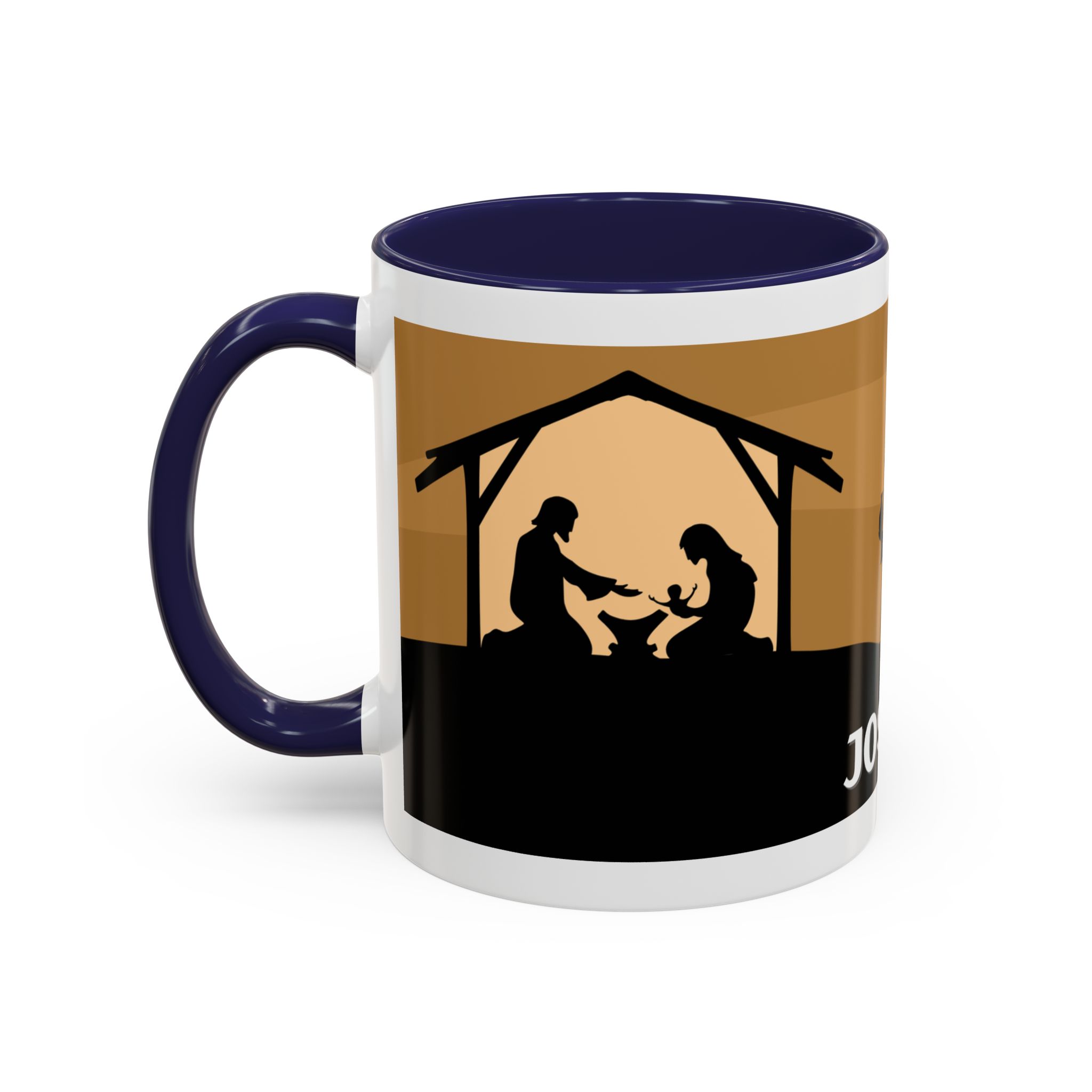 joseph nativity accent coffee mug | silhouette design joseph nativity accent coffee mug | silhouette design