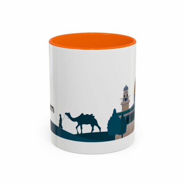 jerusalem accent mug – dome of the rock & camel skyline design